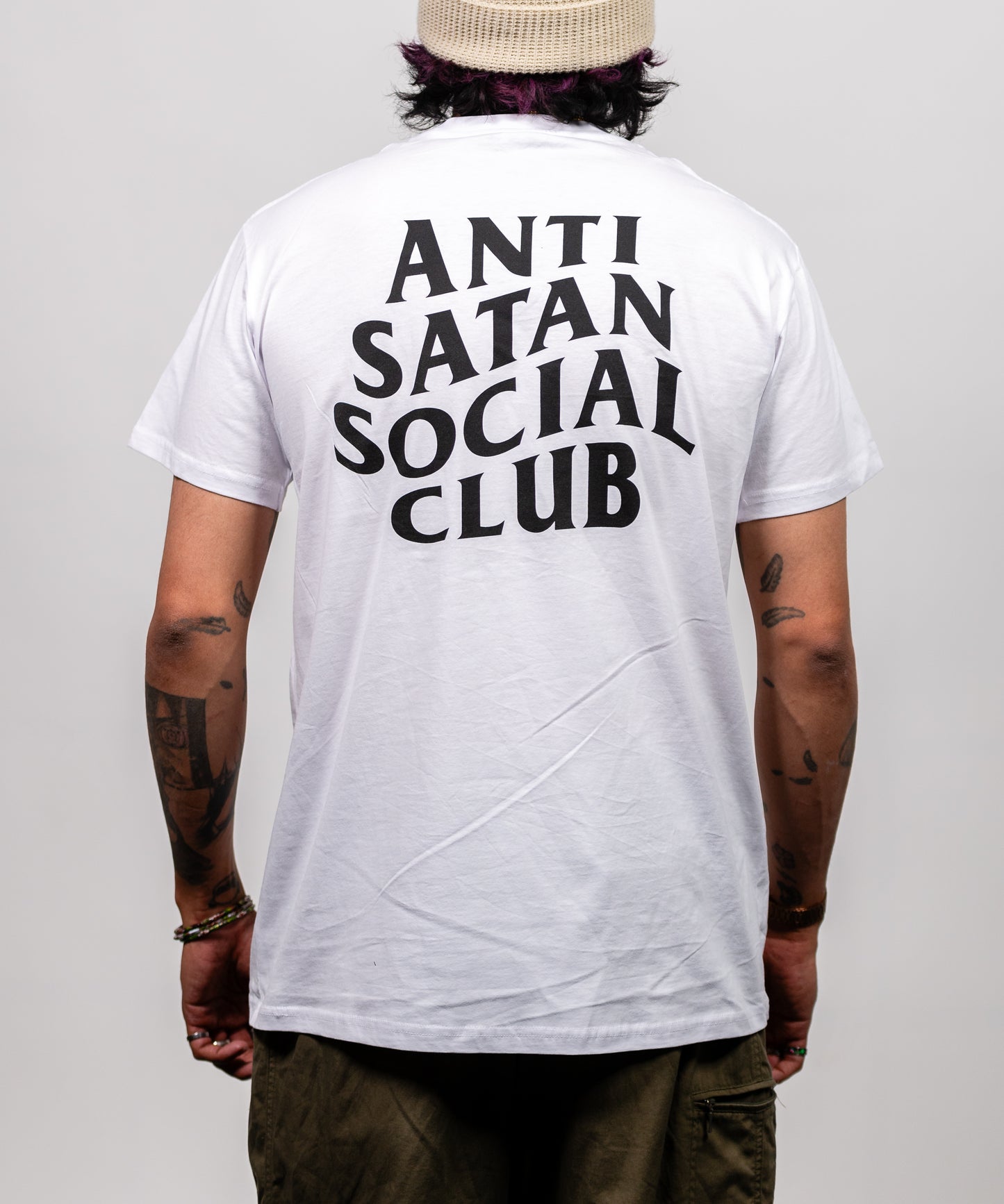 Anti Satan Social Club Tee - White