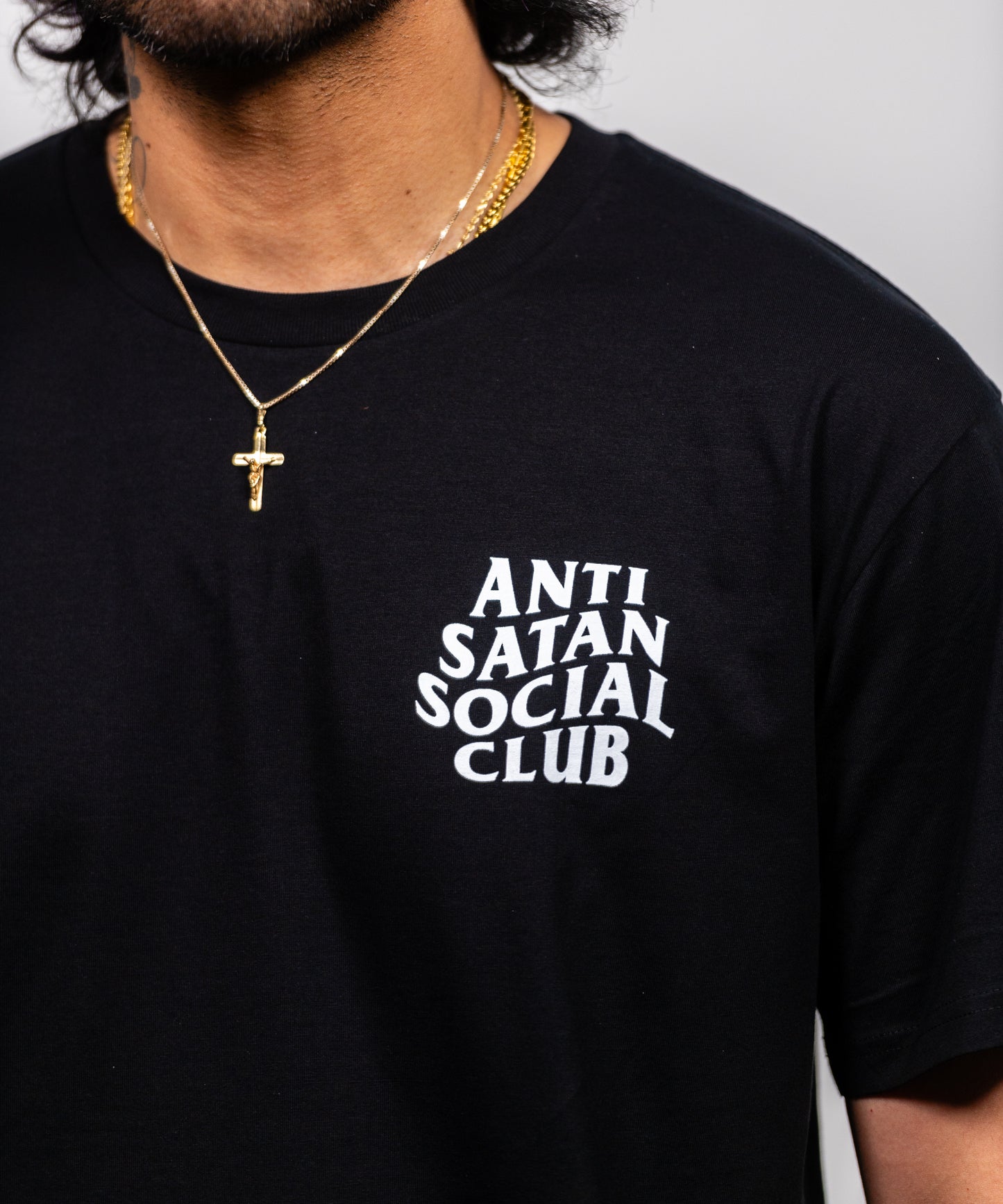 Anti Satan Social Club Tee - Black