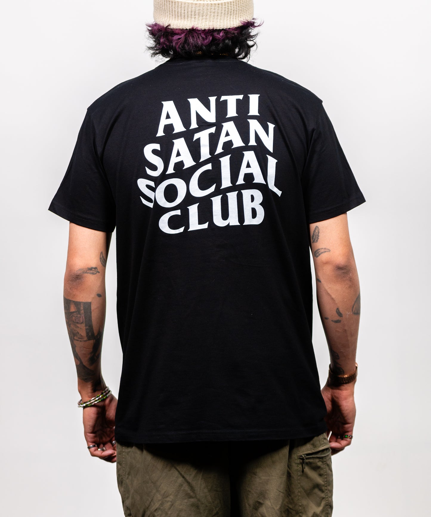 Anti Satan Social Club Tee - Black